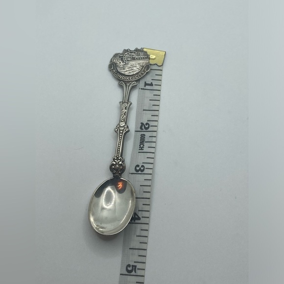 Vtg Klondike City Silver Plate Souvenir Spoon 4.3” - Picture 4 of 4